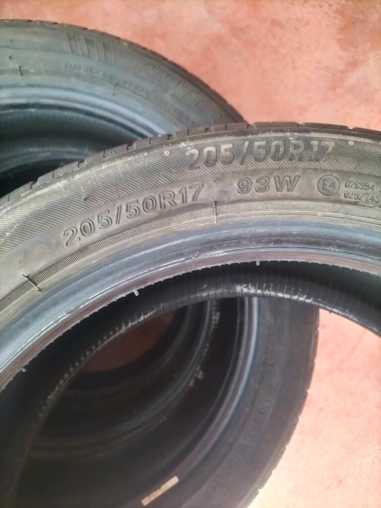 4adet çıkma lastikler 205/50r17 sıfır gibi lastikler - 4