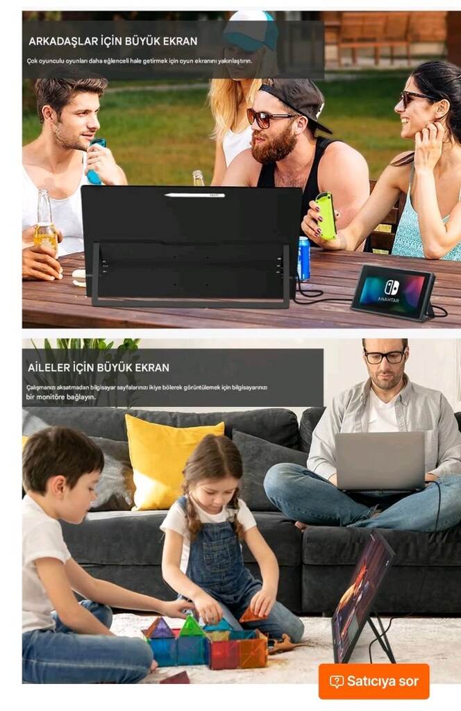 monitör taşımalı sıfır kapalı kutu 22.inc dokunmatik.Monitör - 11
