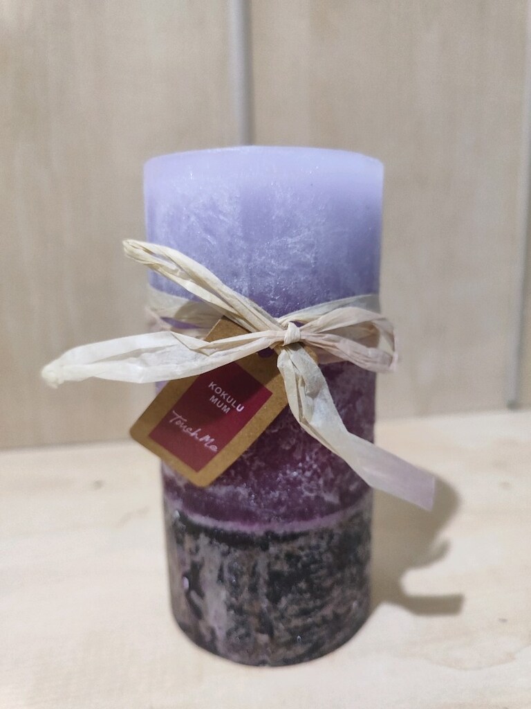 RUSTİK KOKULU MUM 6.8*14 CM - 2