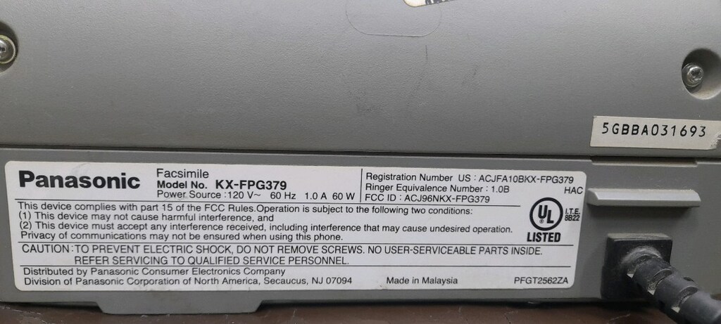 Panasonic KX-FPG379 faks telefon - 6