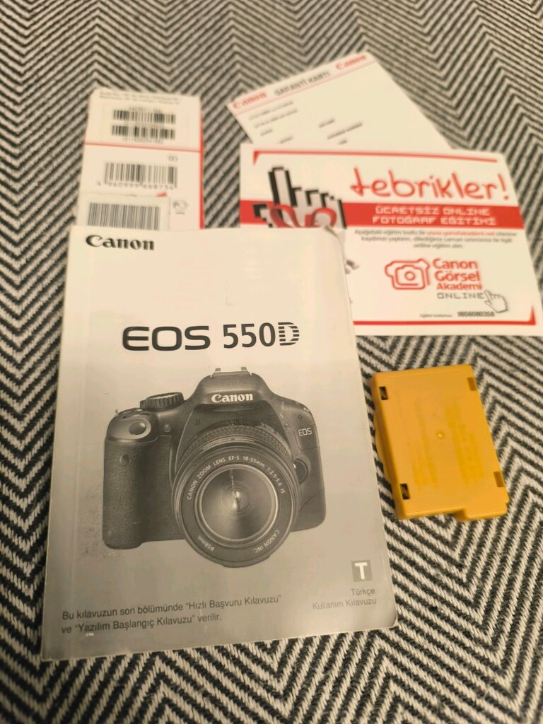 Canon 550D Fotoğraf Makinesi Seti - 7