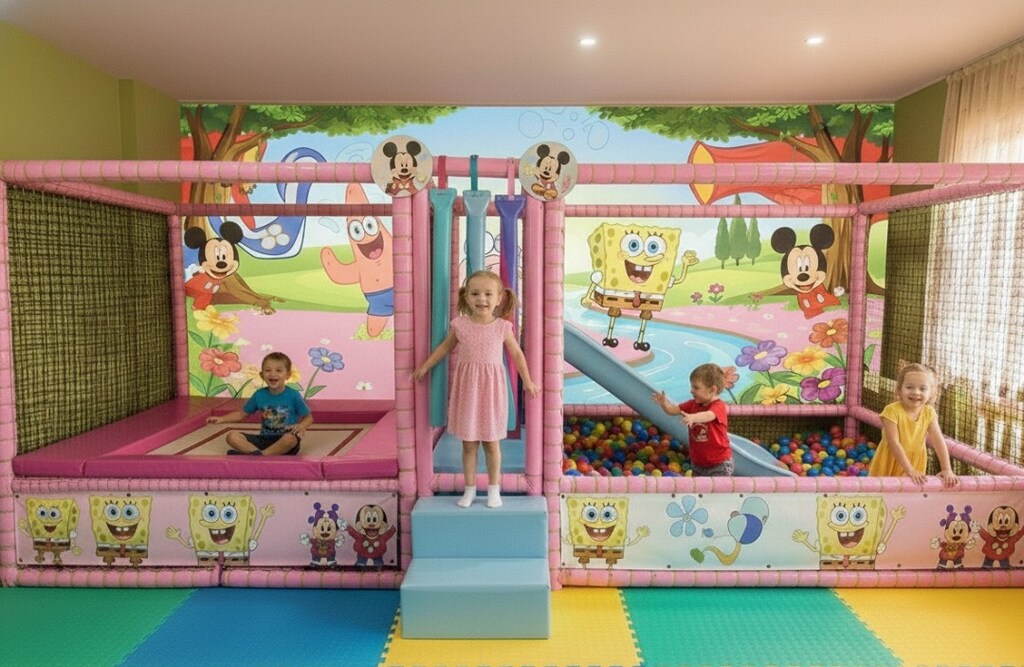 TOP HAVUZU TRAMBOLİN ROLLER KAYDIRAK SOFTPLAY ZİPLİNE PALMİYE - 4