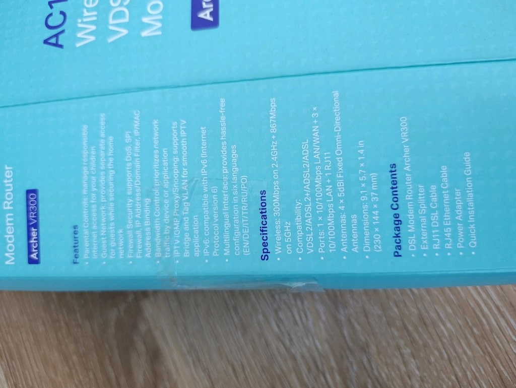 Tplink archer vr300 adsl-vdsl modem - 3