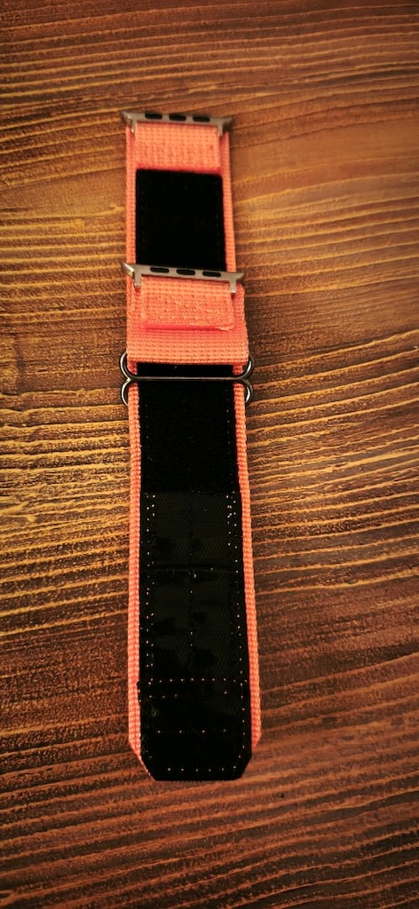 Apple Watch Ultra / Uyumlu Turuncu Alpine Loop Kordon. - 4