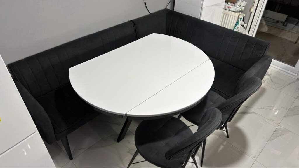 mutfak köşe takımı ve yuvarlak katlanır masa - 3