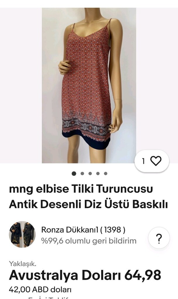 Yurtdışı MANGO dan Bohem tarzda renkli batik desenli rahat tril tril