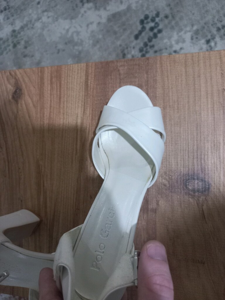Polo Garcia Beyaz Platform Topuklu Gelinlik / Abiye Ayakkabı 38 numara - 3