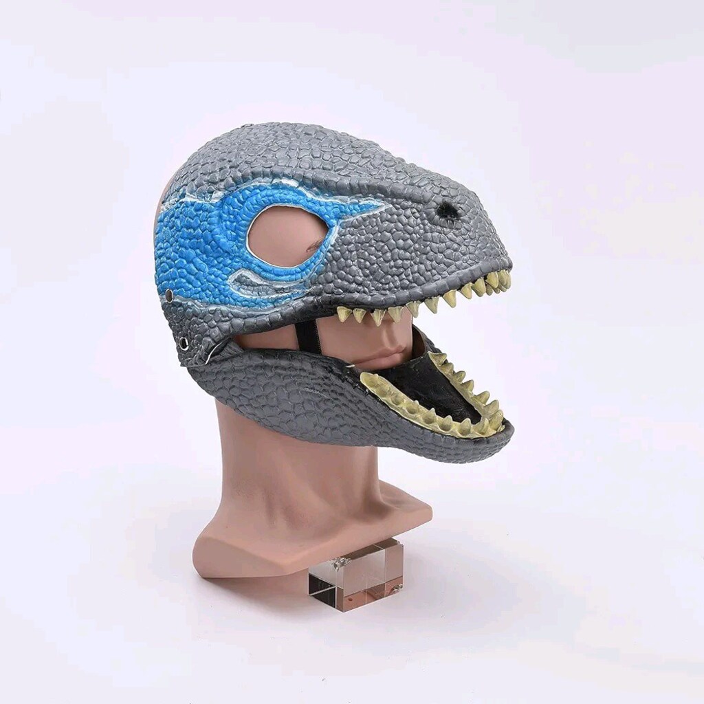 Sıfır Hareketli Çene Mekanizmalı Dinozor Maskesi - 2