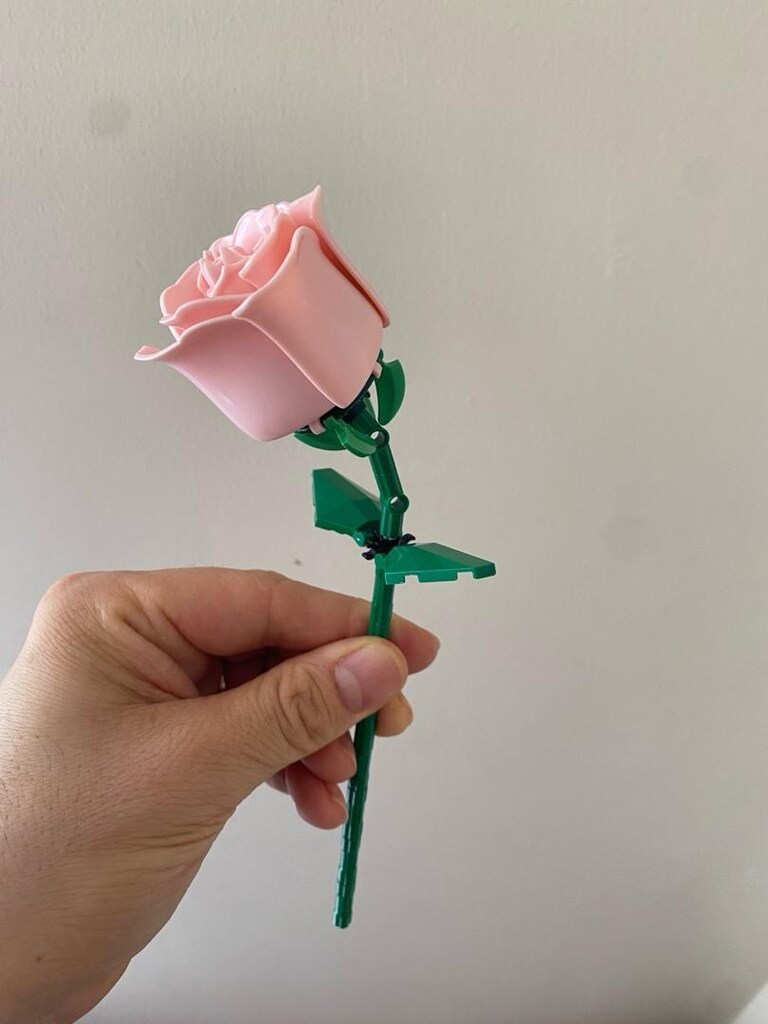 Lego pembe, kırmızı ve mavi gül - 12
