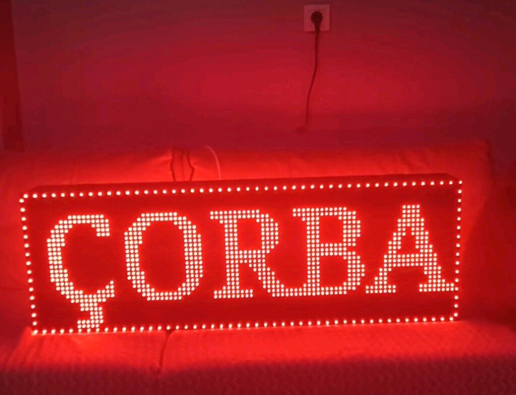 32x96cm led tabela kayan yazı - 3