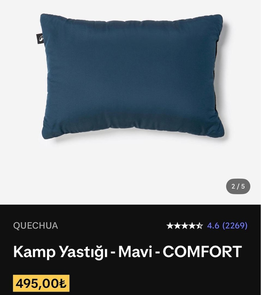 Quechua comfort yastık ( 2 adet ) - 2