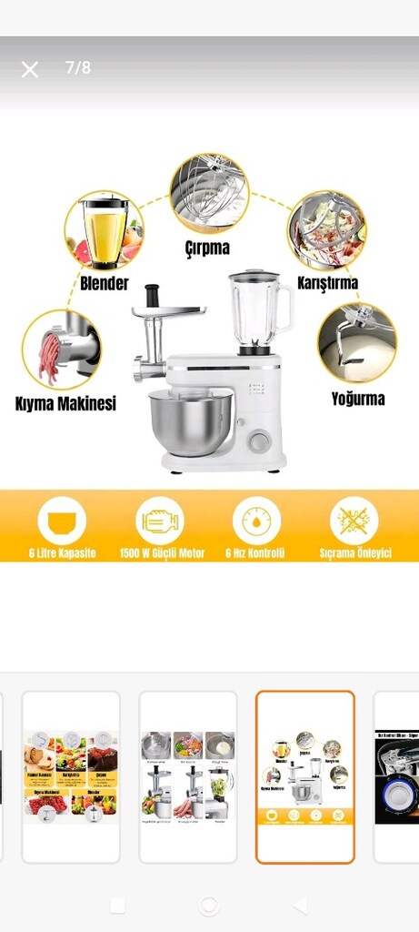 riomi 3in1 hamur yoğurma makinası - 7