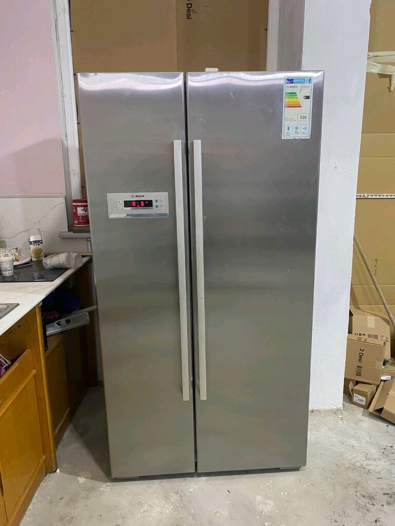 Bosch marka çift kapılı inoks 620 ltlik gardolap tipi buzdolabı - 3