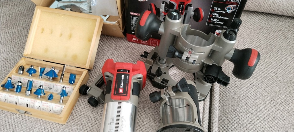 einhell sıfır akülü tam takım freze seti - 3