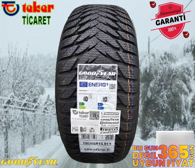 195 65 15 GOODYEAR UG8 #kış & kar lastiği# Teker Ticaret