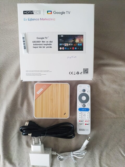 HOMATİCS BOX 4K V2 2 GB/64 GB GOOGLE TV BOX 4.000 TL