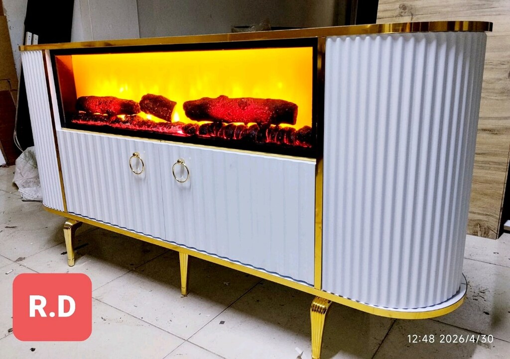 imalattan sıfır Şömineli bluetooth tv ünitesi Konsol - 6