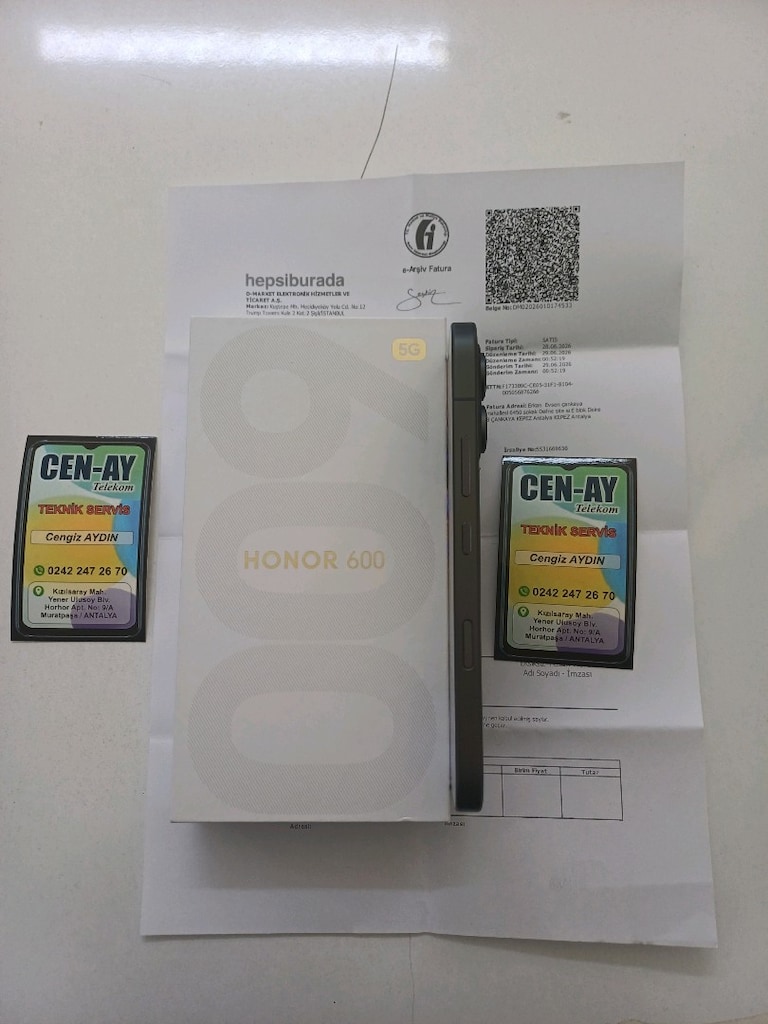 HONOR 600 5G 256GB HATASIZ 3AYLIK SİYAH RENK - 7