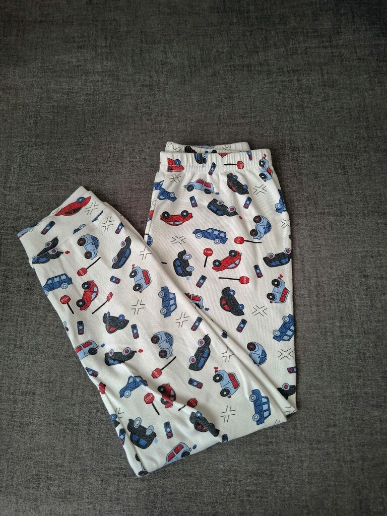 9-10 Yaş Araba Desenli Pijama Altı - 7
