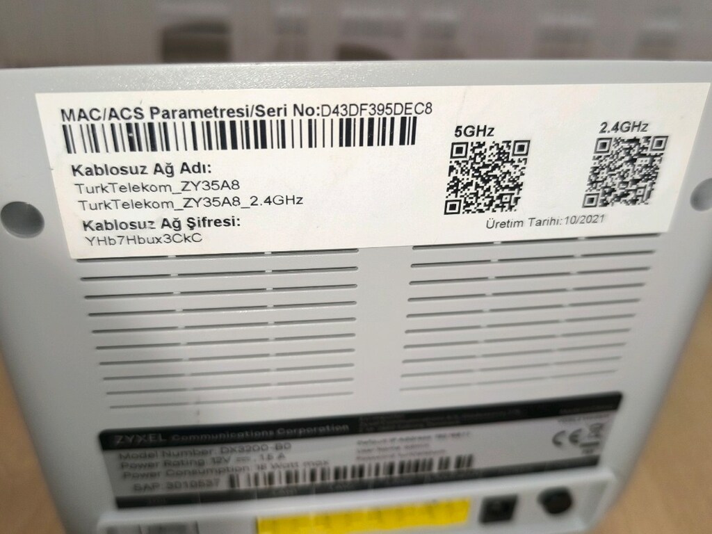 ZYXEL DX3200-BO WİFİ-6 VDSL2 İNTERNET MODEM ÇEŞİTLERİ - 3