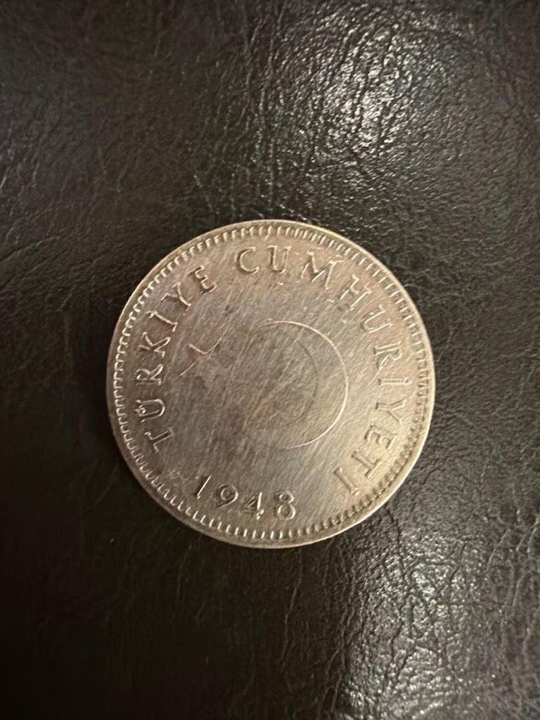 Gümüş 1 Lira 1948 baskı - 2