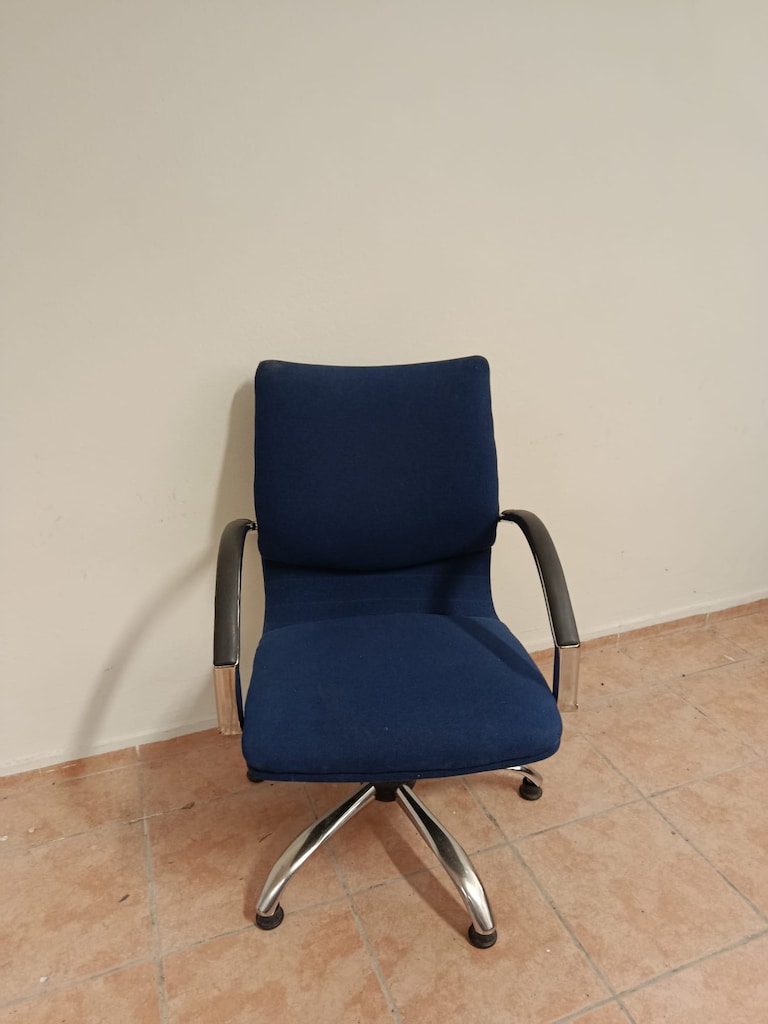KLAS OFİS ÜSKÜDAR MAVİ KUMAŞ MİSAFİR BEKLEME SANDALYESİ - 2