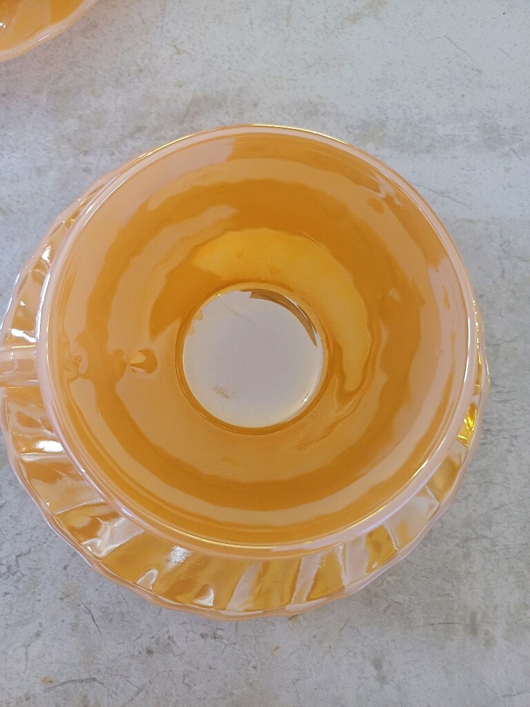 Antika kusursuz 6 lı çay boy fincan takımı - 5