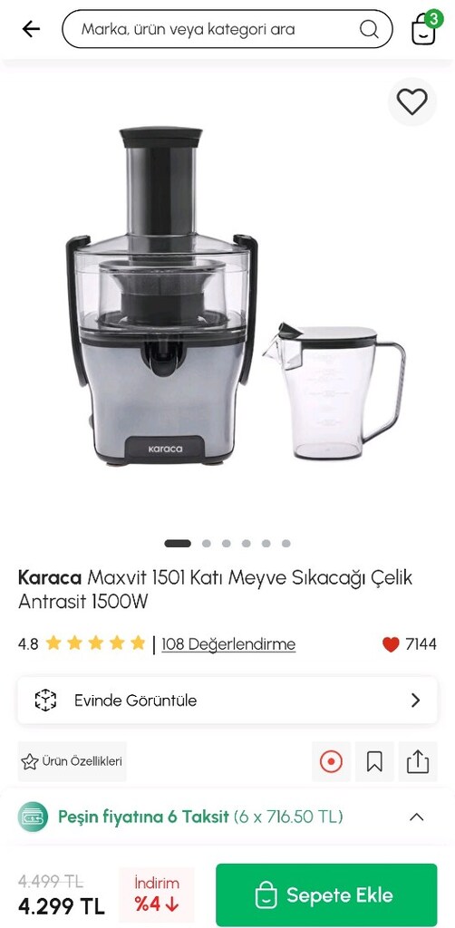 Karaca meyve sıkacağı - 3