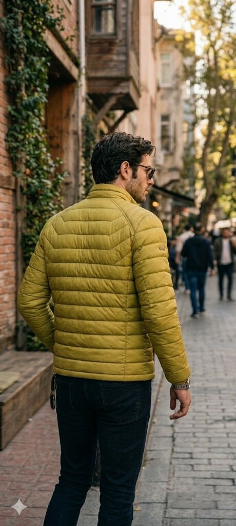 LUFIAN Kenny Kaz tüyü dolgu Mont - 2
