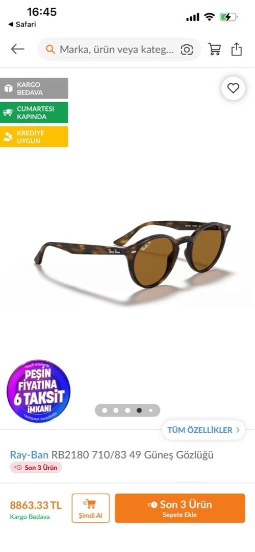 rayban rb2180 model gözlük - 5