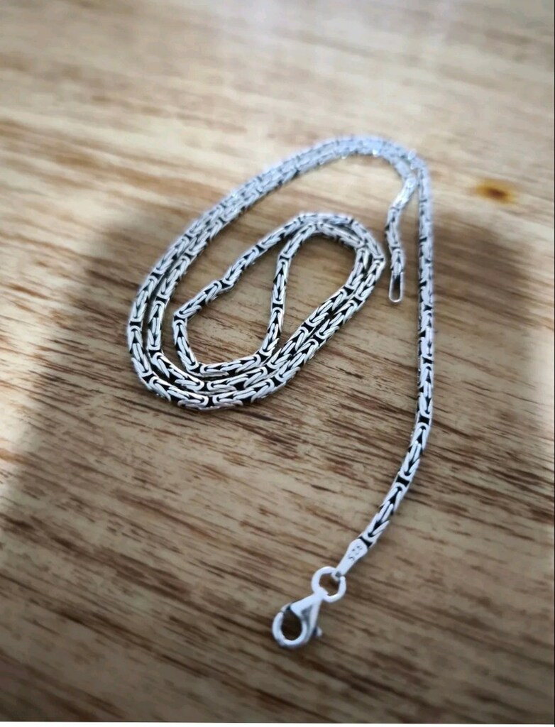 gümüş kral kolye 2.5 mm 55 cm 15 gr - 6