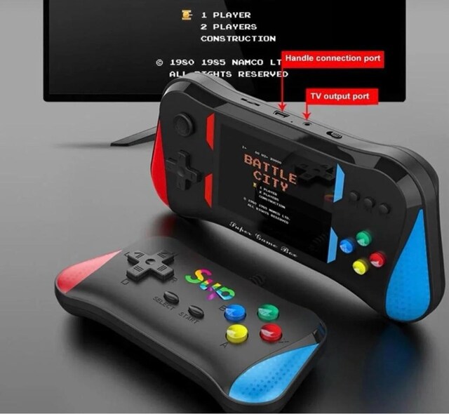 X7M Retro Video Oyun Konsolu, Dahili 500 Oyun Taşınabilir Oyun Konsolu