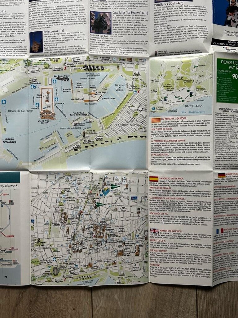 Barcelona Map / harita. - 7