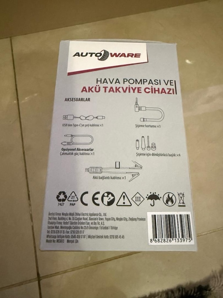 Autoware Hava pompası ve Akü takviye cihazı - 3