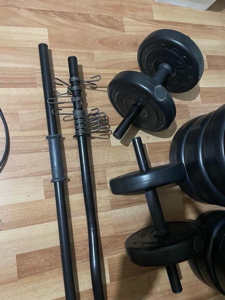 sıfır halter ağırlık seti - 3