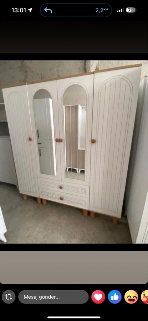 ultra lüks 4 kapaklı dolap 180cm sıfır ürün adrese teslim kapıda ödeme - 3