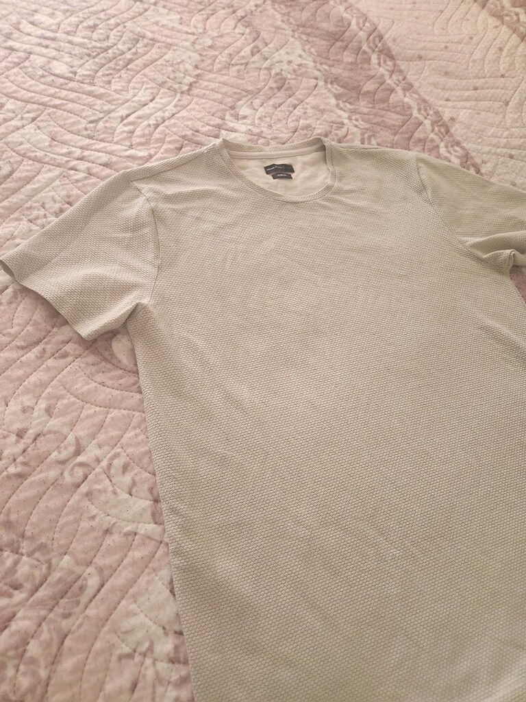 altınyıldız slim fit L beden kısa kollu açik gri erkek bluz - 3