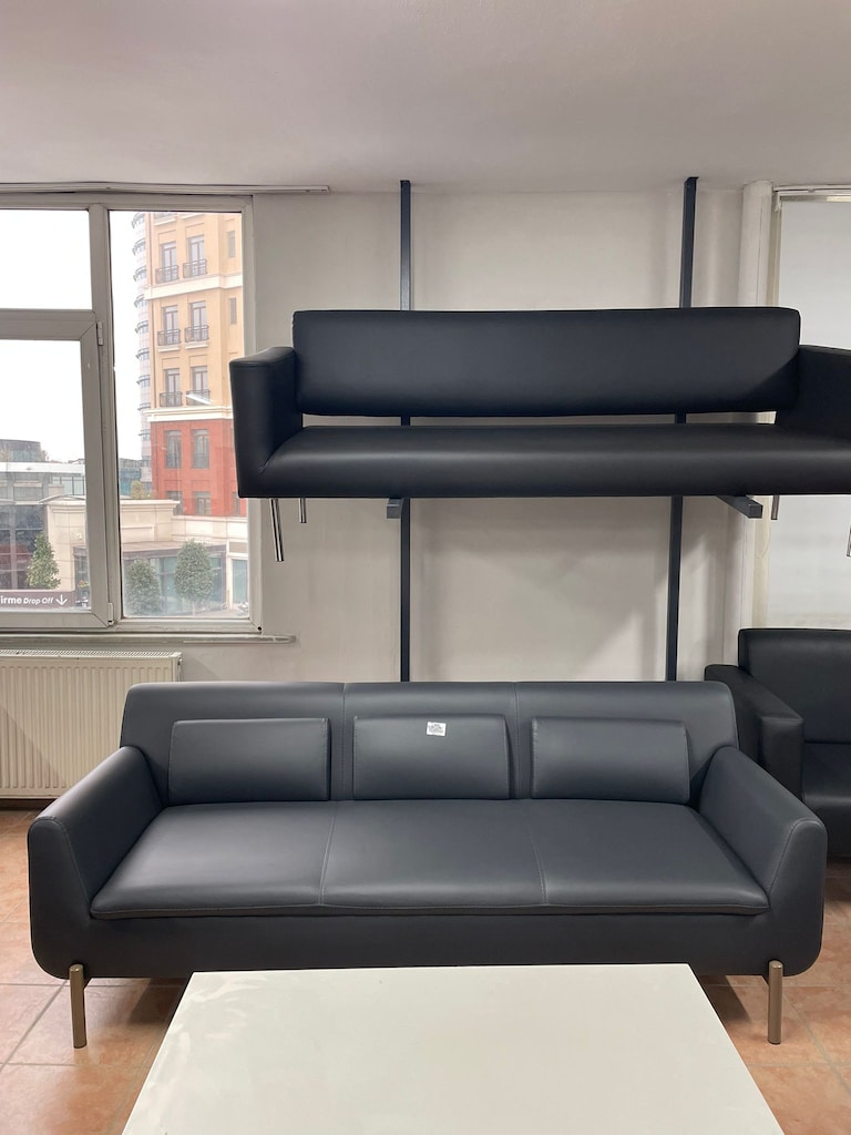 KLAS OFİS ÜSKÜDAR REDOF ANTRASİT 3+1+1 KOLTUK TAKIMI SIFIR - 4