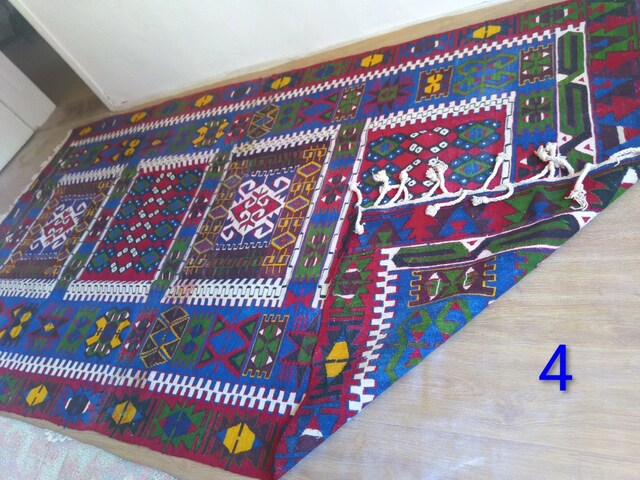 Manisa Kula Antika / Otantik 11 Parça El Dokuması Kilim Heybe