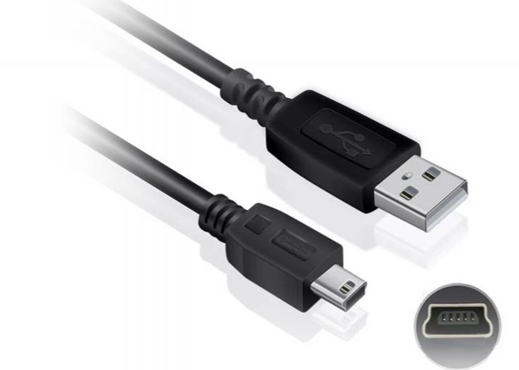 5 Pin Mini USB veri + şarj kablosu