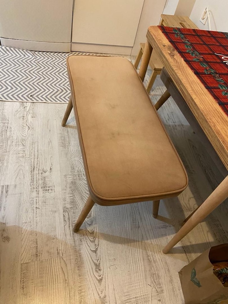 Ahşap Ayaklı Bench Sandalyesi - 4