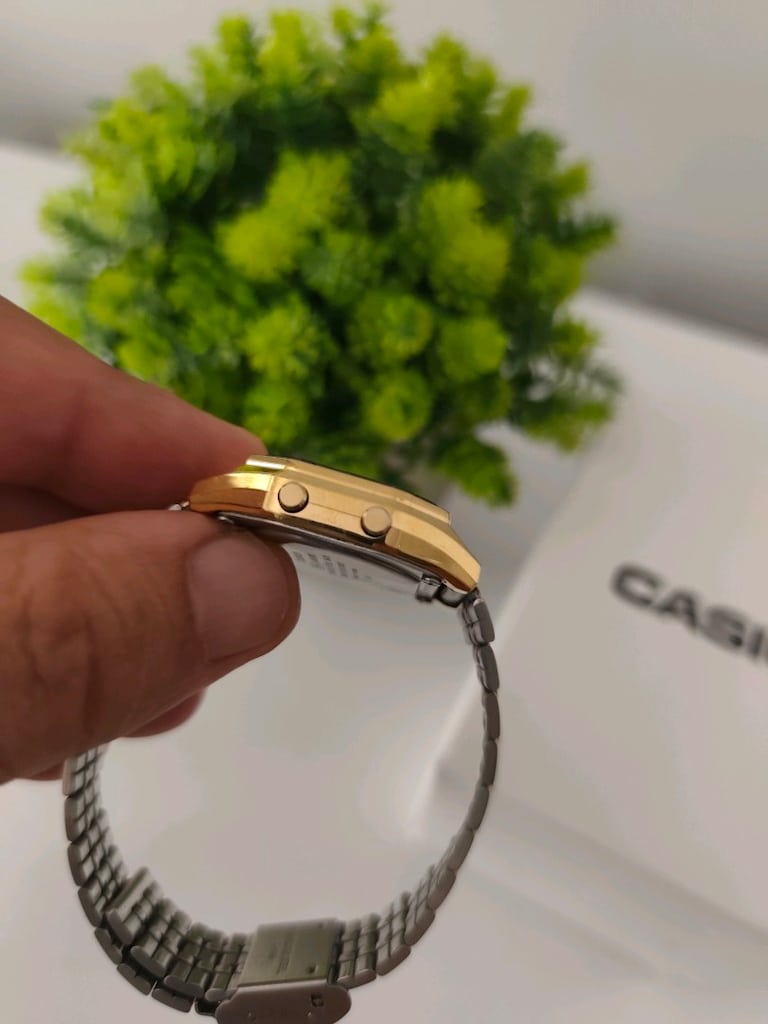 Orjinal Casio Retro Dijital Mini Kadın Saat Altın - 13