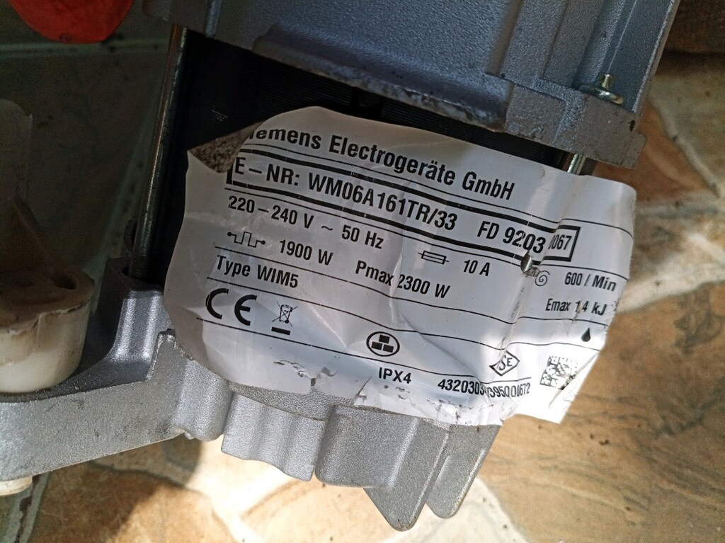 Siemens çamaşır makinesi motoru - 2