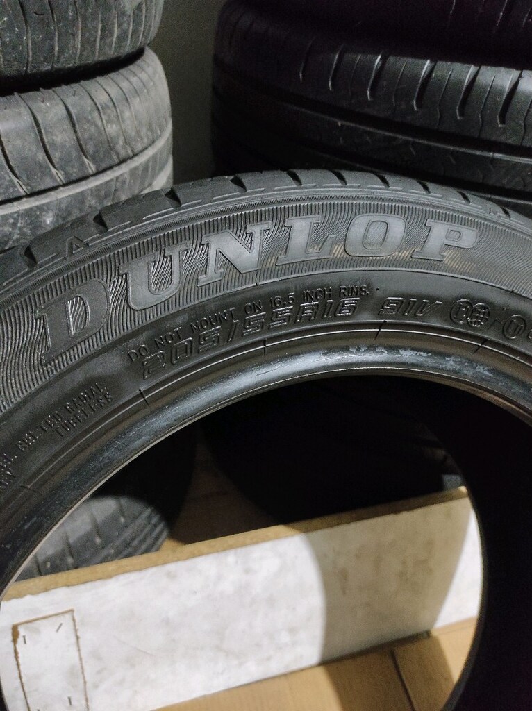 205-55-16 Dunlop 1 adet yazlık lastik (tarih:2020) - 5