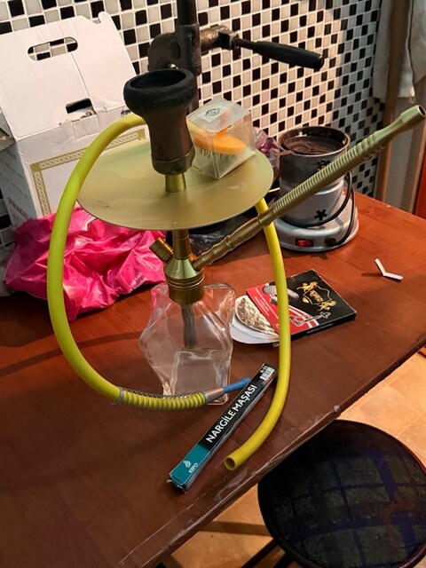 Nargile takımı yeni ve ocağı