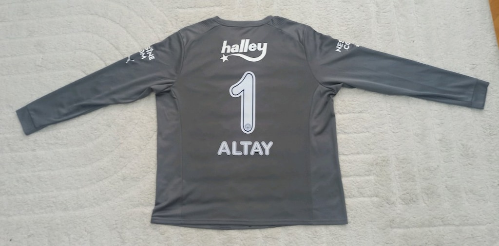 2022-2023 Altay Bayındır Orijinal Fenerbahçe Kaleci Forma Puma Gri - 2
