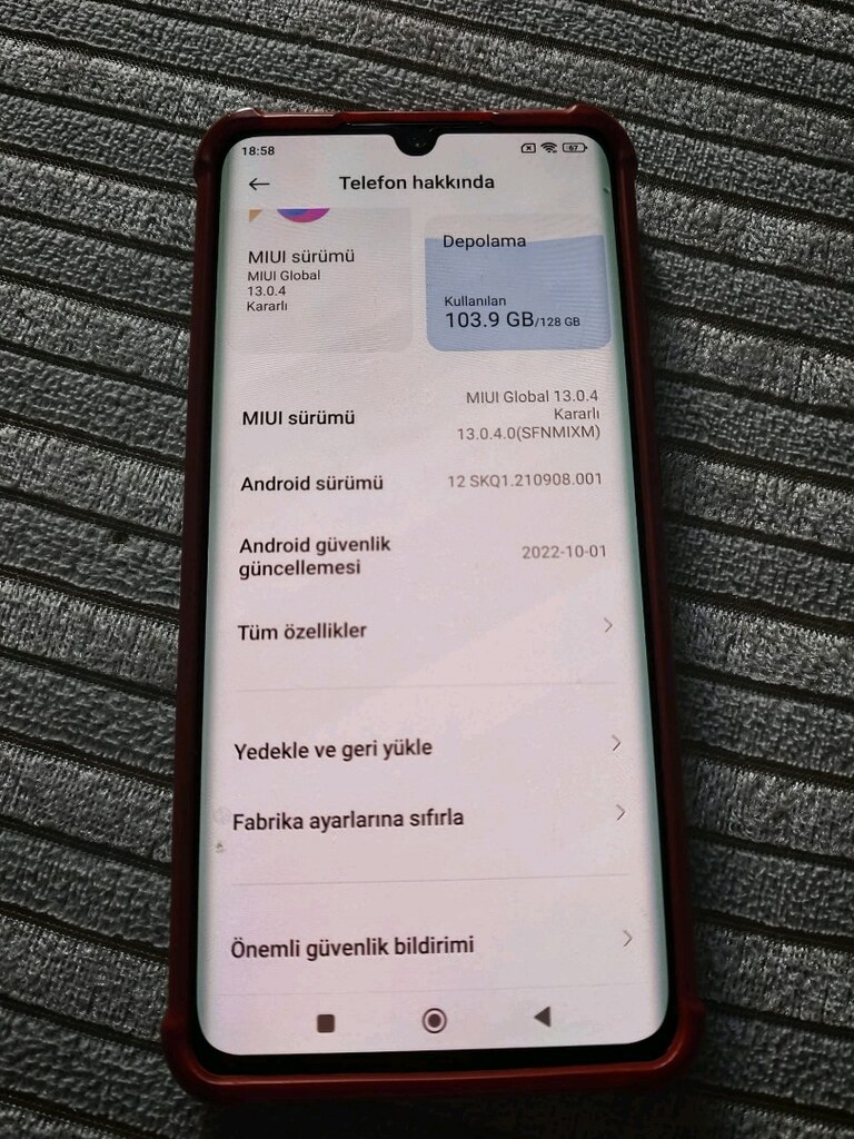 sıfır ayarında Xiaomi note 10 lite - 7