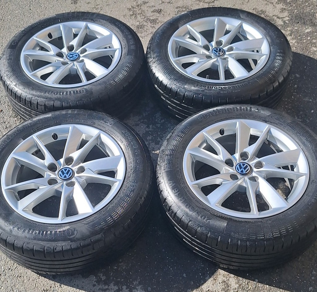 205 55 16 ORJİNAL JANT LASTİK TAKIMI AUDİ CADDY GOLF JETTA PASSAT SEAT - 2