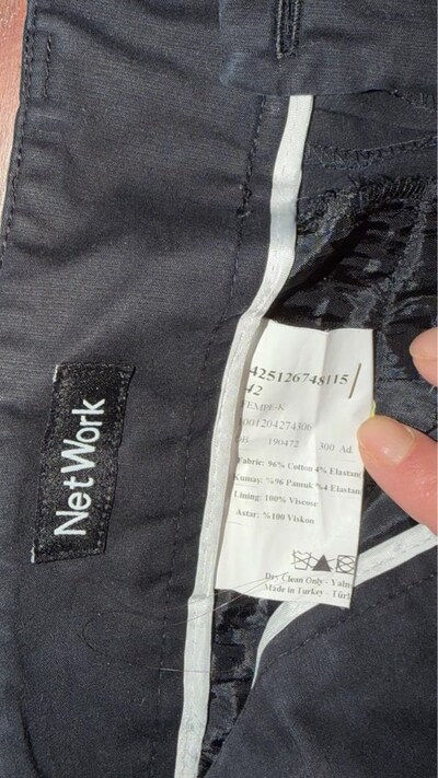 network ve zara xl siyah kadın pantolon
