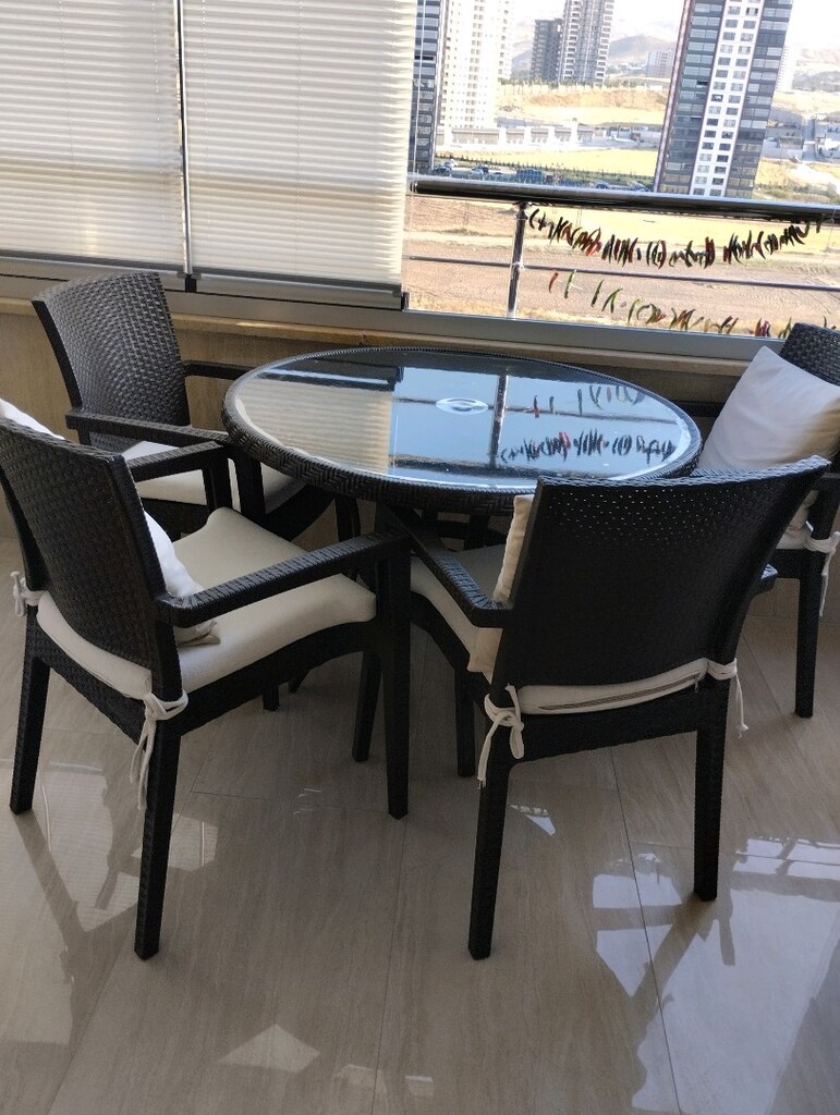 raftan masa cam sandalye yeni 1 yıllık - 3